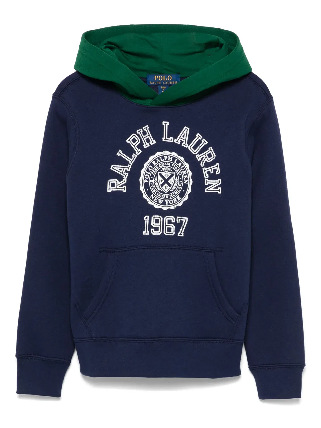 Polo Ralph Lauren Худи с логотипом в темно-синем и зеленом цвете