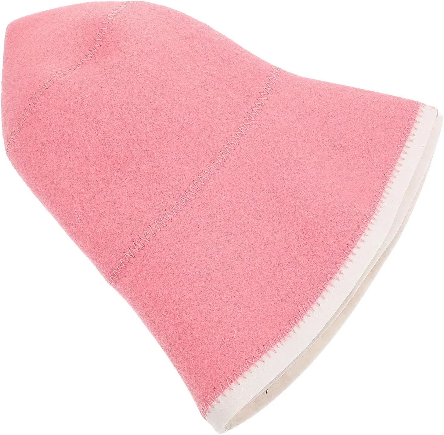Шапочка для сауны из шерсти PACKOVE, Розовый, 27x27x19 см