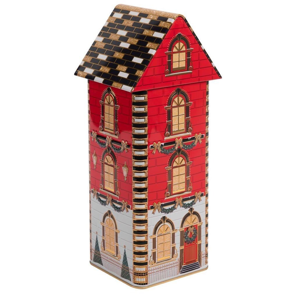 

Банка London Christmas House, безопасная для пищевых продуктов, 9,5 x 9,5 x 27,5 см, включая рецепт POWERHAUS24