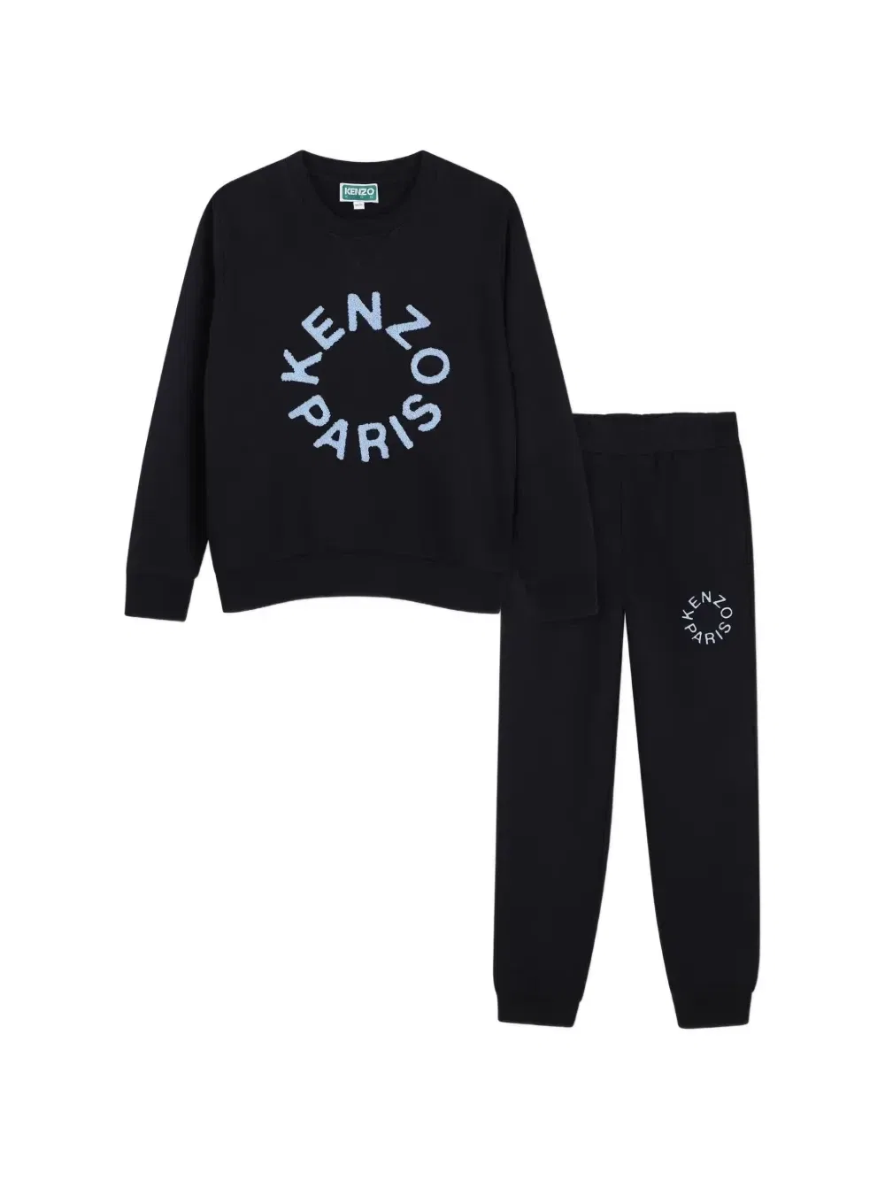 Спортивный костюм с логотипом Kenzo Kids, черный