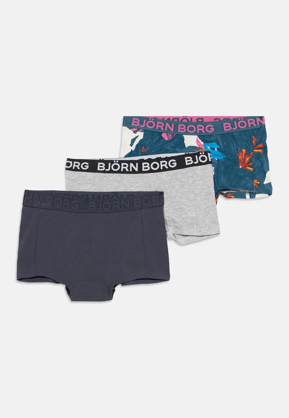 Набор из 3 штук - хипстеры Björn Borg, Black/Grey
