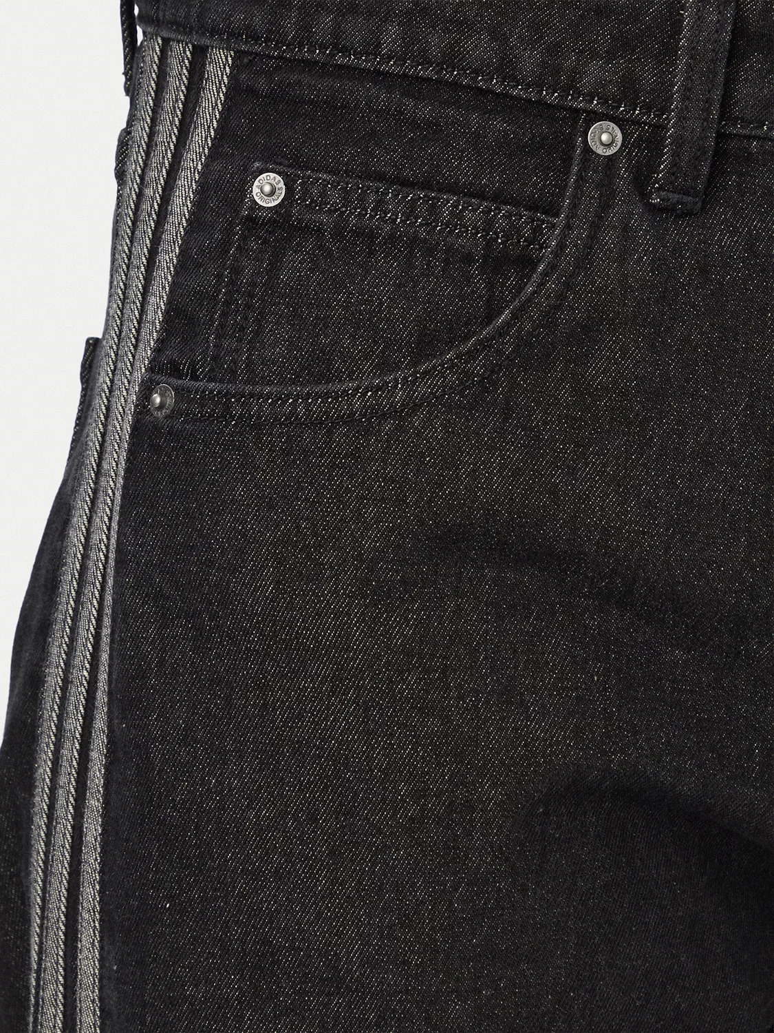 Мужские джинсы свободного кроя Firebird Adicolor Denim Adidas, черный — фото 4