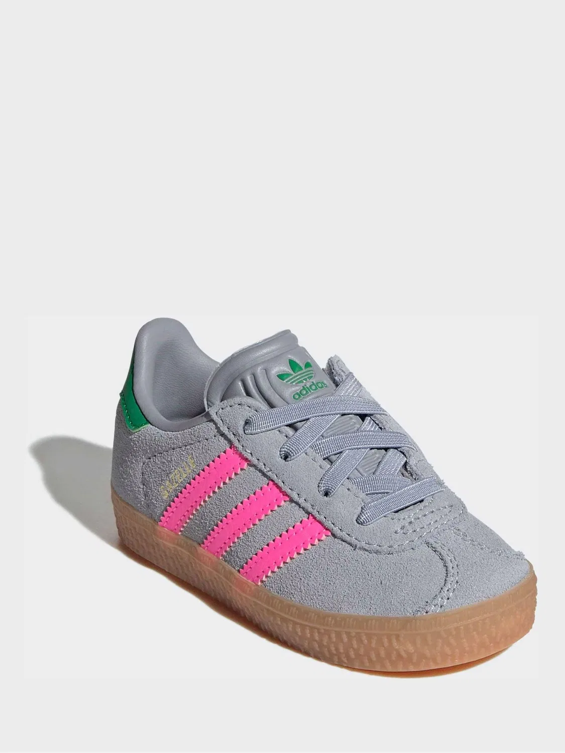 Кроссовки Gazelle, adidas Originals, серый/розовый — фото 2
