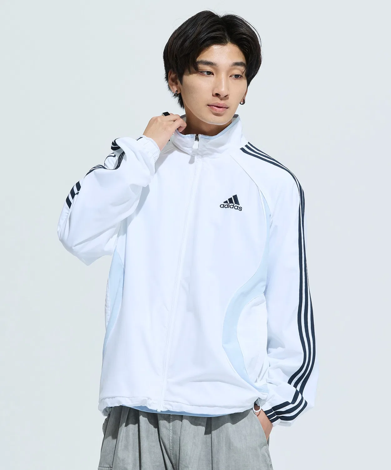 Мужской/Женский трек-топ Team Geist Adicolor Adidas, белый