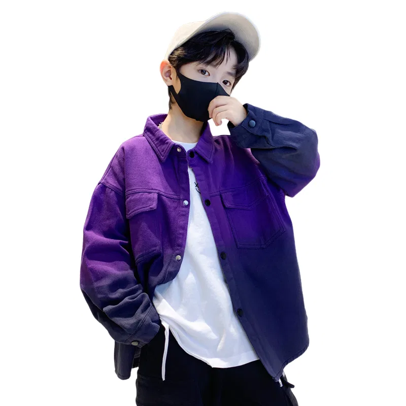 Детская куртка с воротником-пиджачным Lanza, Purple