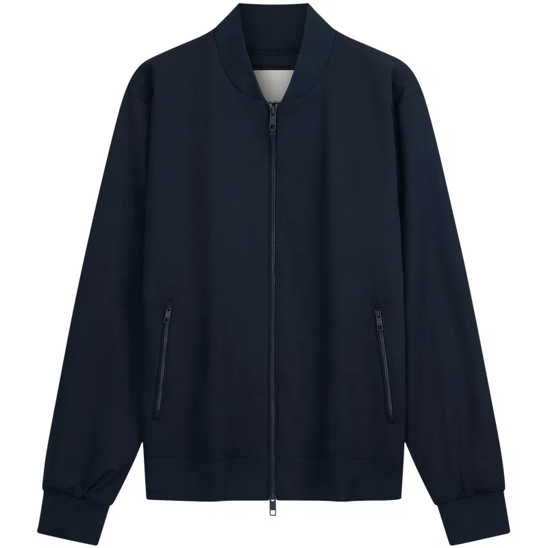 Мужская куртка с бейсбольным воротником тонкая Calvin Klein, CJM-Navy Blue