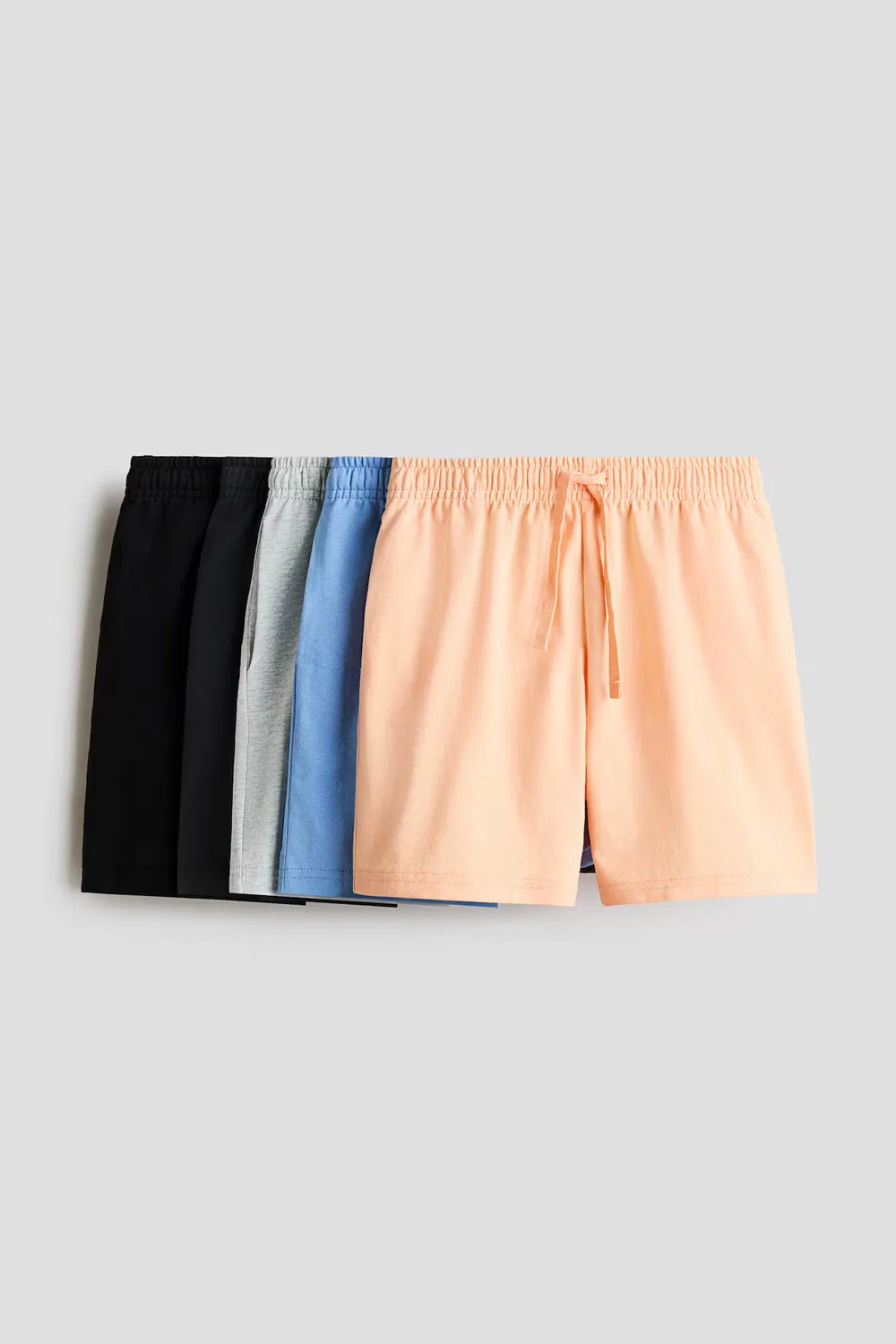 Комплект из 5 шорт из хлопкового трикотажа H&M, Apricot/Blau