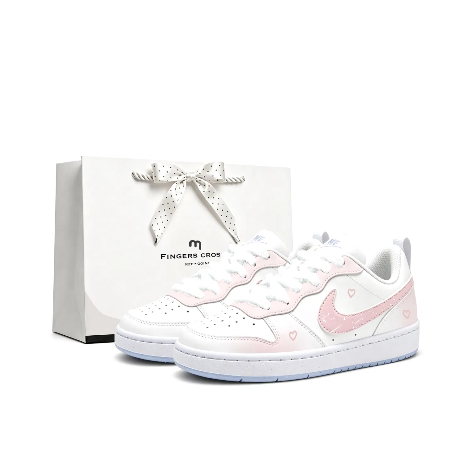 Детские кеды с низким верхом Court Borough Skateboard Shoes Nike, Pink