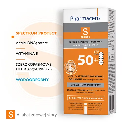 Pharmaceris S крем для защиты от широкополосного доступа с SPF50+, 50 мл — фото 4