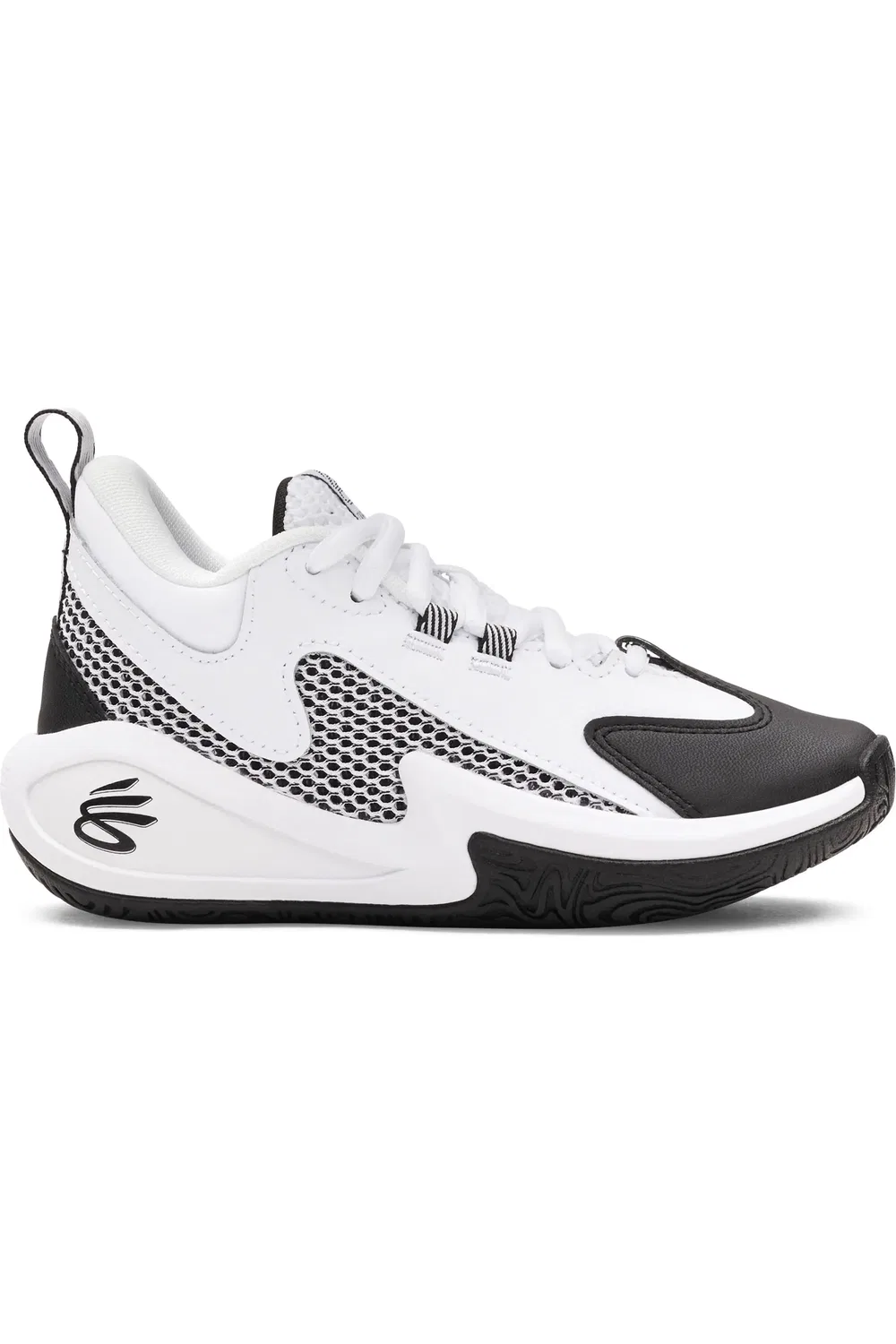 Кроссовки детские с сетчатым верхом Curry Under Armour, белый — фото 2