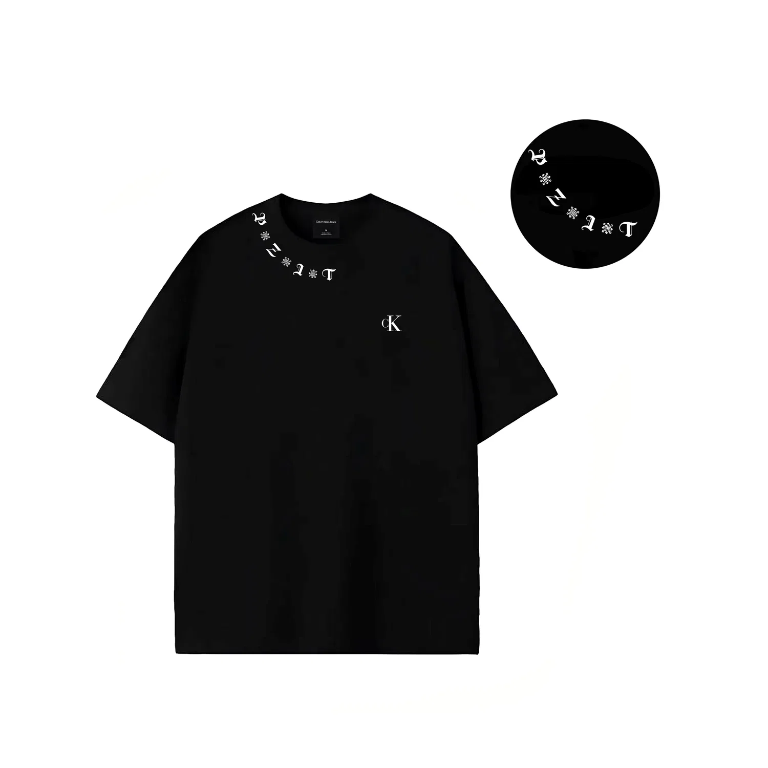 Футболка с принтом T Shirts Unisex Calvin Klein, черный — фото 3