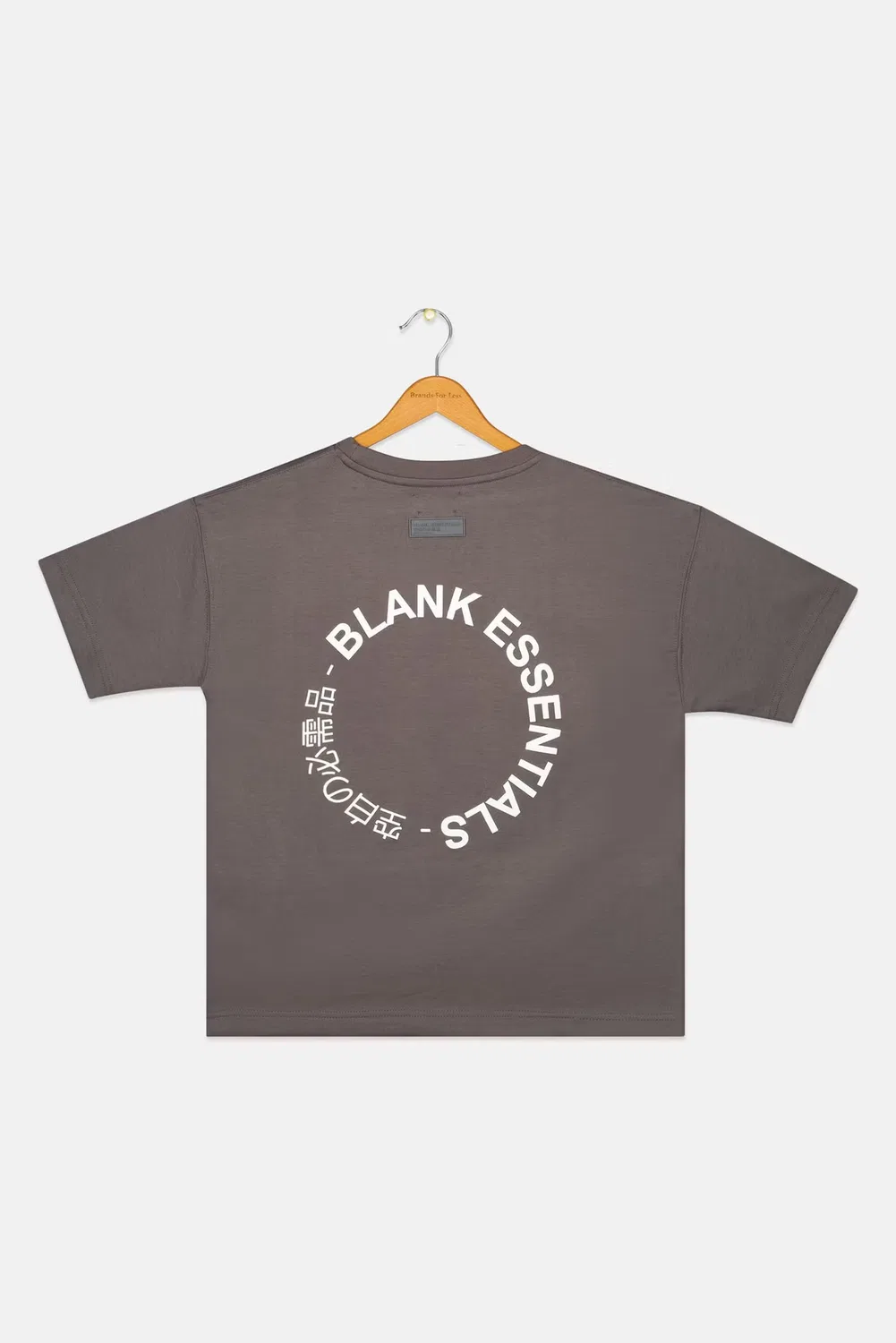 Футболка с логотипом бренда с коротким рукавом Blank Essentials, серый — фото 2