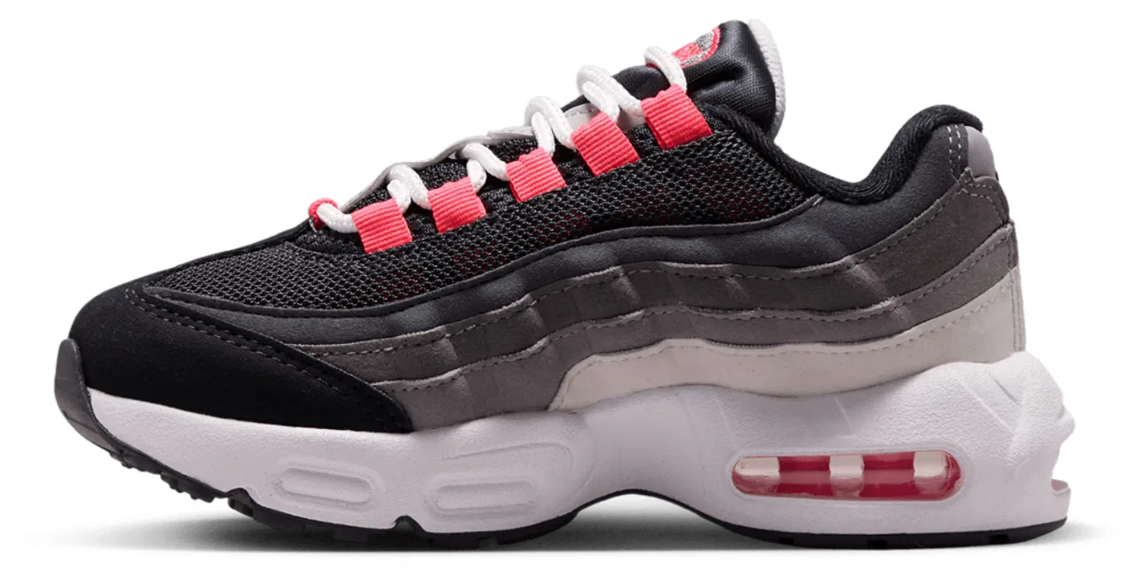 Детские кроссовки для мальчиков Nike Air Max 95, Anthracite/Solar Red — фото 2