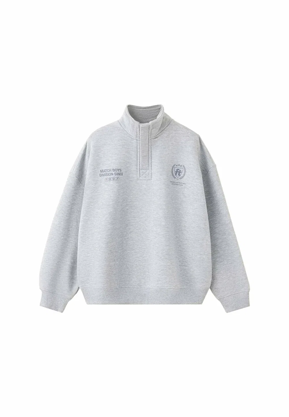 Ребенок - толстовка Mango Kids, Mottled Grey