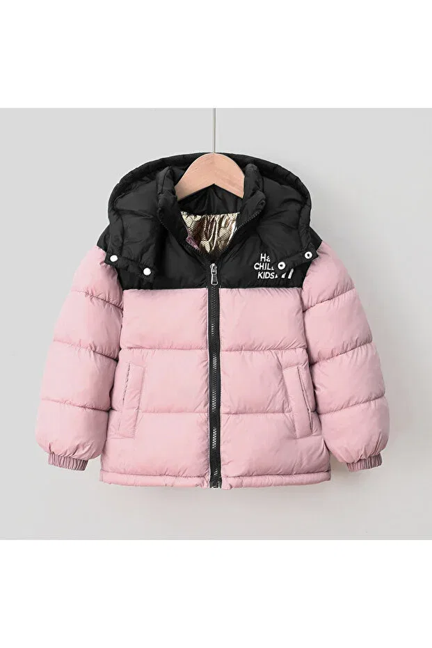 Детский пуховик для девочек с капюшоном Melisam.Msg, Pink