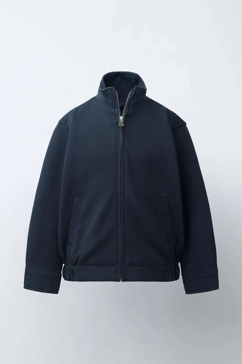 Комфортная куртка-бомбер ZARA, Navy blue