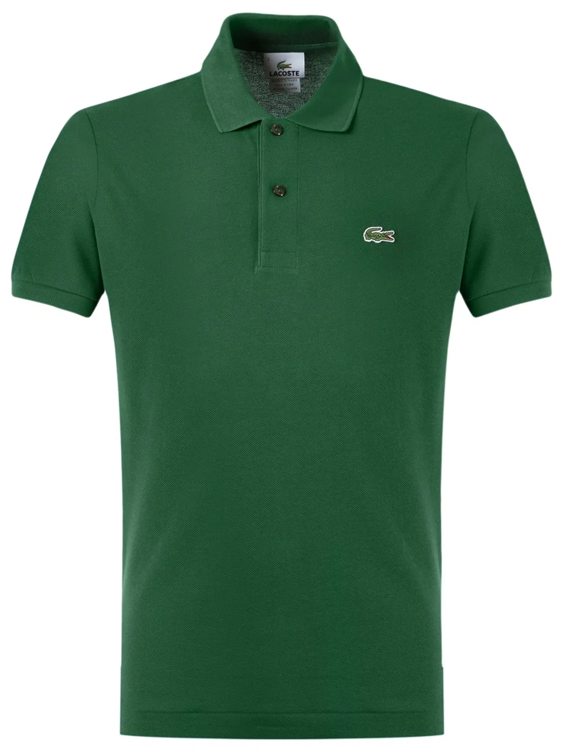 Поло с логотипом Lacoste, лесной зеленый