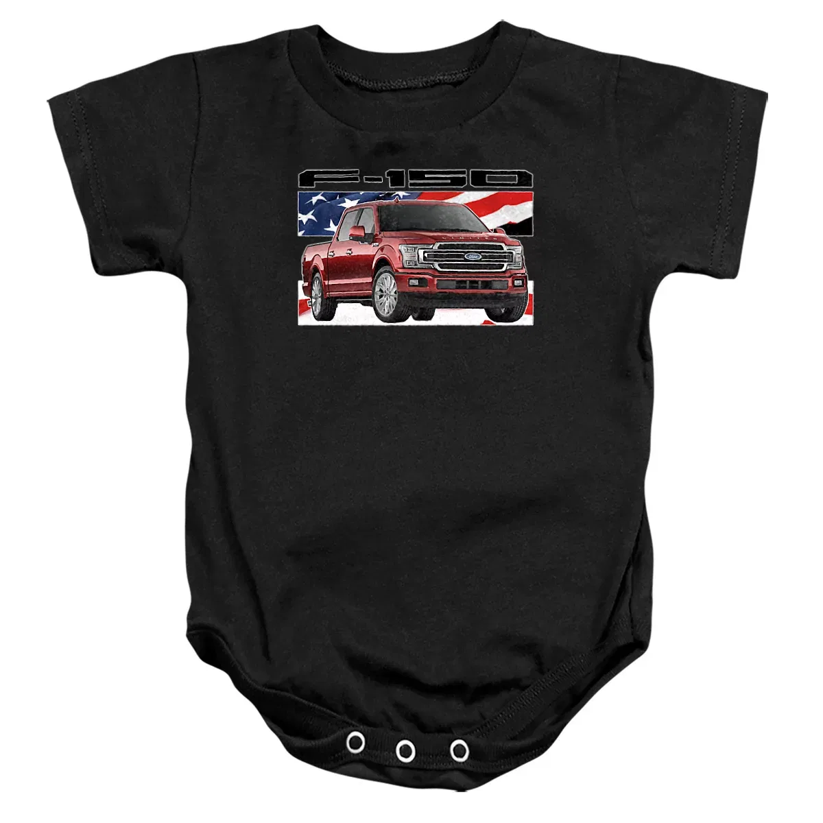 Детское боди с коротким рукавом Ford, Black