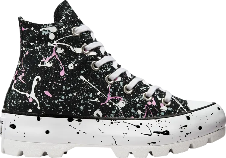 

Кроссовки Converse Wmns Chuck Taylor All Star Lugged High Paint Splatter, черный