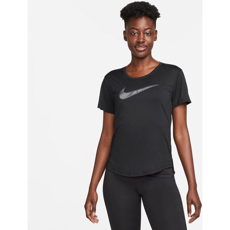 

T-Shirt w nk df swoosh hbr ss top Nike, мультиколор