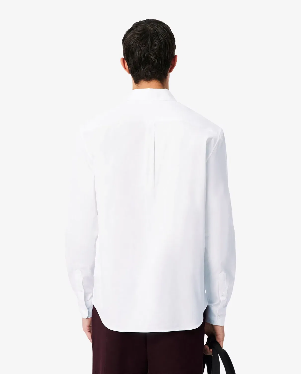 Рубашка мужская Lacoste с длинным рукавом, классический крой, Blanco — фото 2