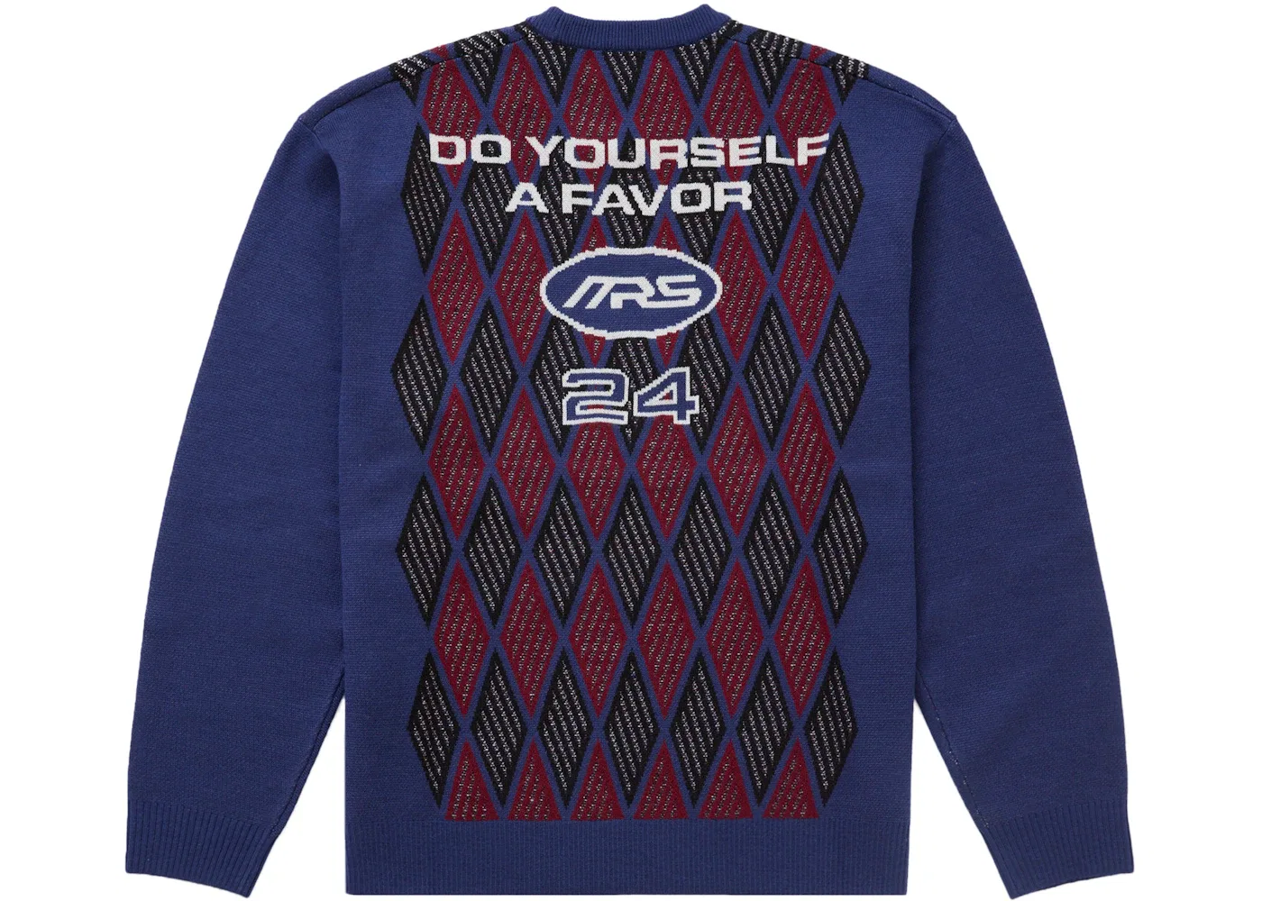 Мужской свитер с принтом Supreme Martine Rose Sweater, Blue — фото 2