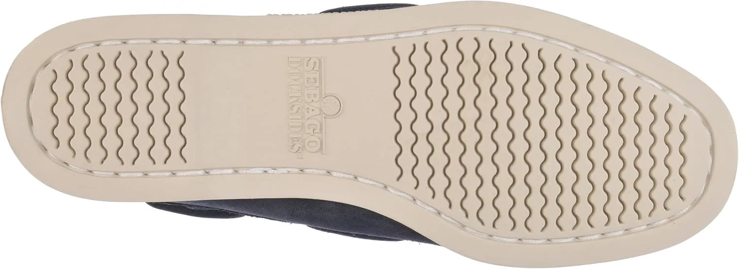 Мокасины Sebago Portland Roughout из грубой кожи ручной работы с кожаной подкладкой и нескользящей резиновой подошвой с протектором, синий — фото 3