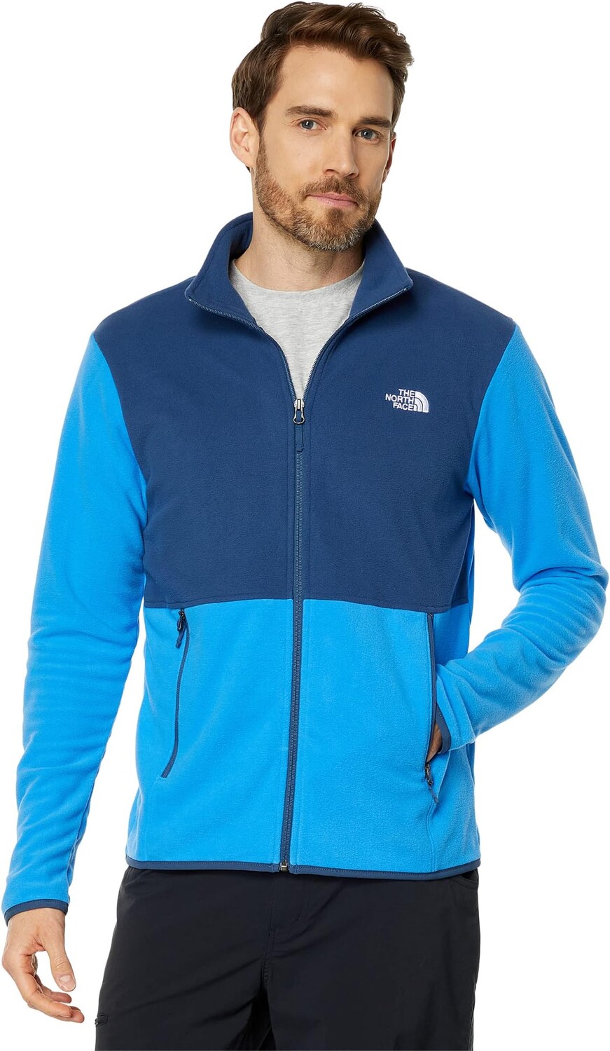 

Куртка TKA Glacier Full Zip Jacket The North Face, цвет Shady Blue/Super Sonic Blue