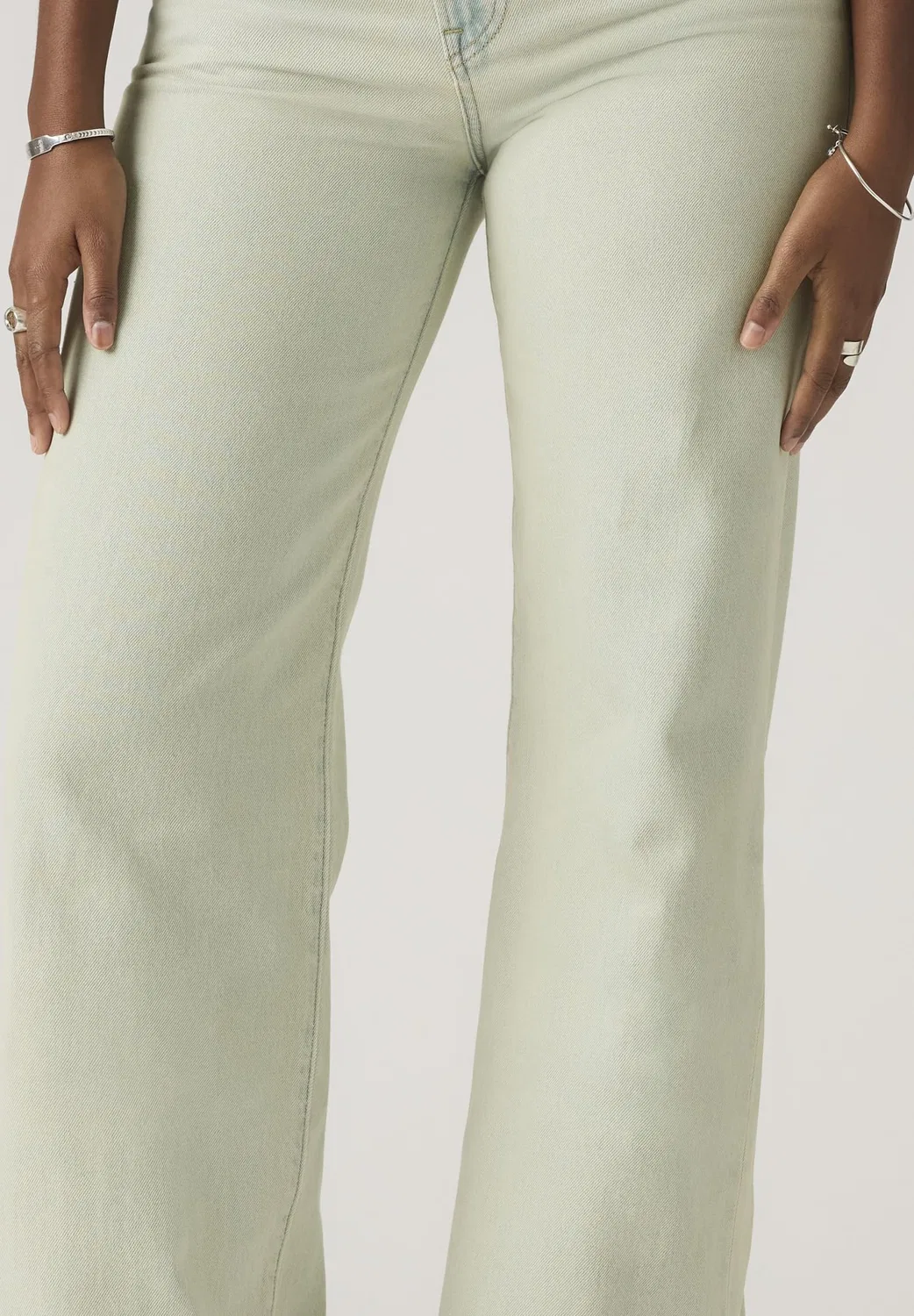 Женские джинсы с широкой штаниной Ribcage Wide Leg H223 Levi's, De Oro — фото 2