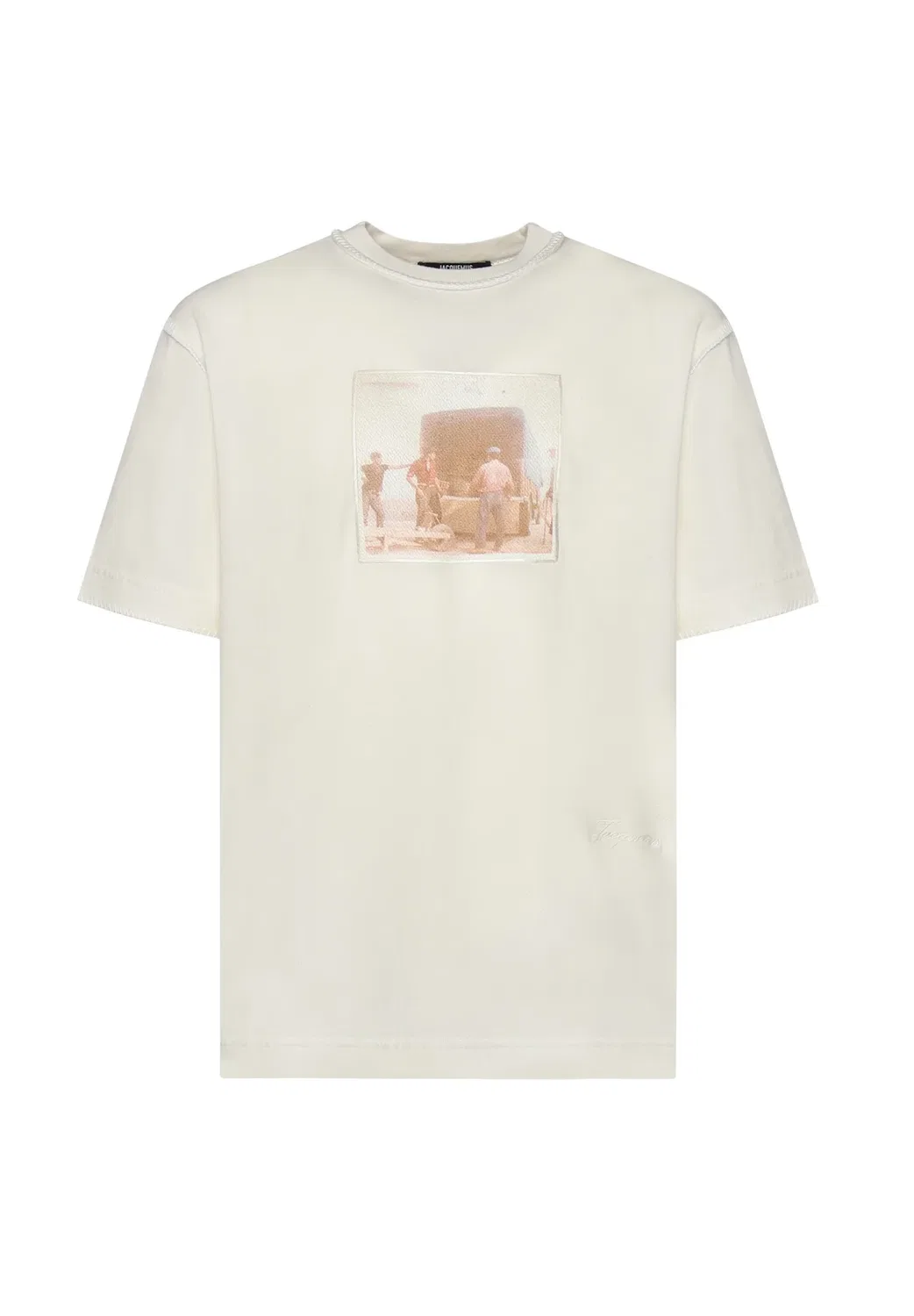 Футболка - футболка с принтом Jacquemus, Bianco