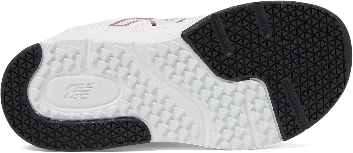 Детские кроссовки для девочек с шнурком-резинкой New Balance, Mid Century Pink/Black — фото 3