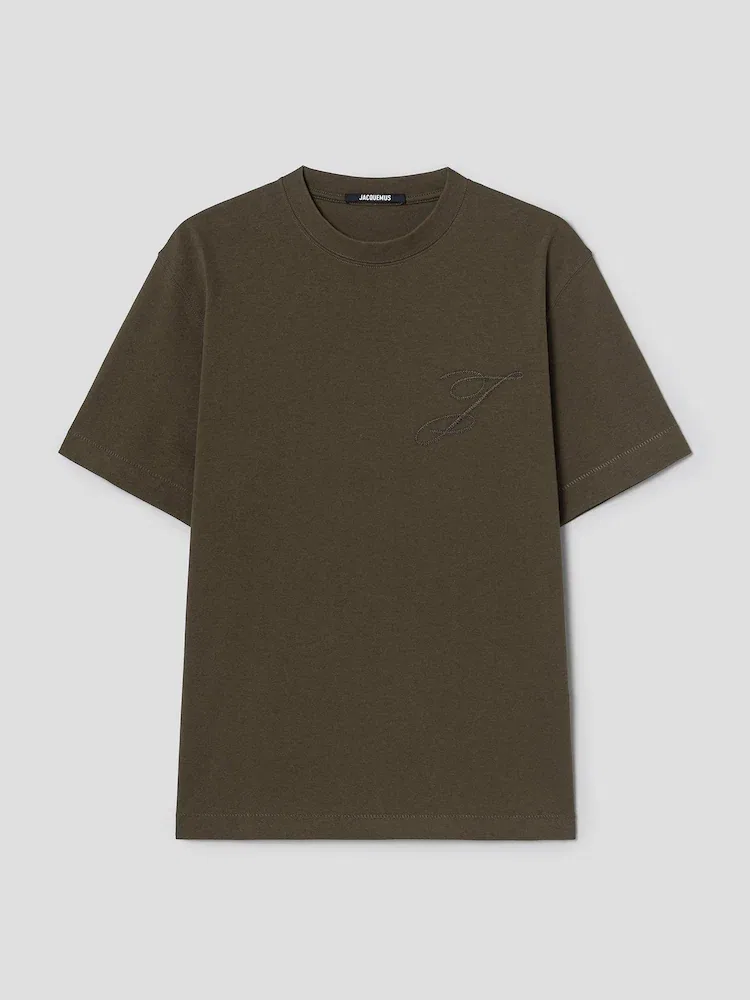 Футболка с логотипом Le Tshirt Logo JACQUEMUS, Khaki