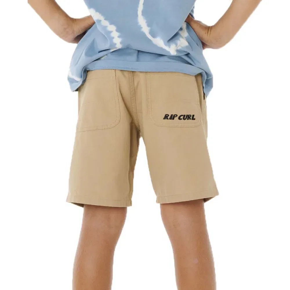 Детские шорты для мальчиков хлопковые Hyped Canvas Rip curl, Beige — фото 2