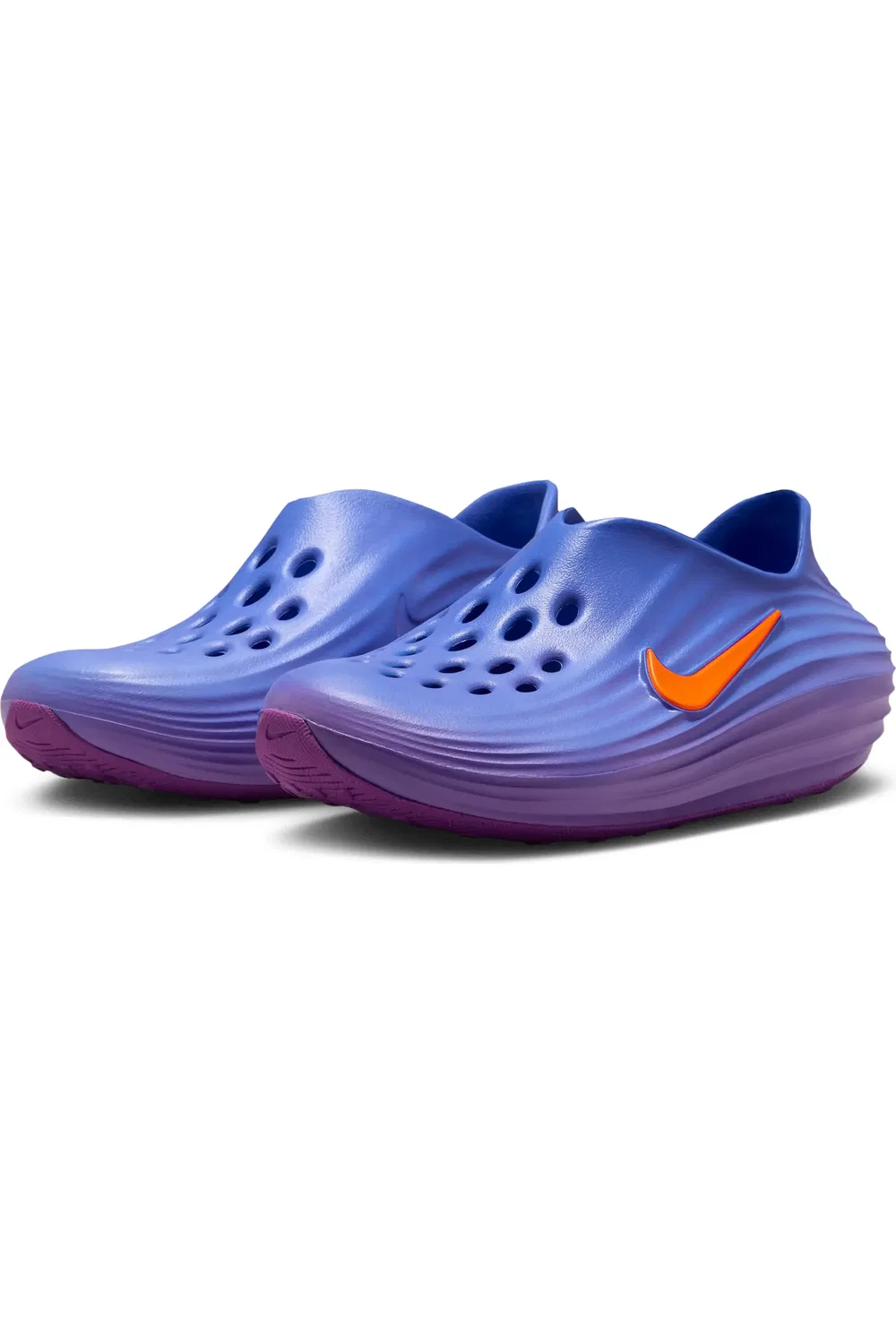 Детские кроссовки slip-on на ReactX пене Rejuven8 Nike, Medium Blue/Turf Orange