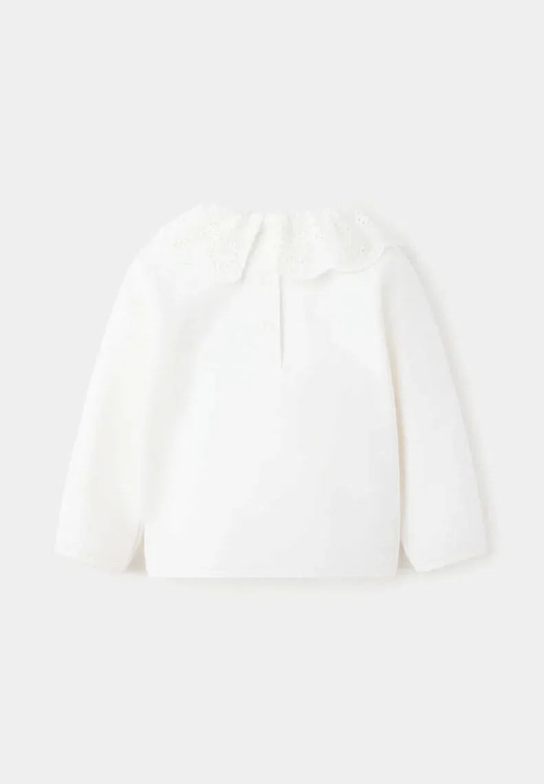 Детский джемпер Mango Kids, White — фото 2