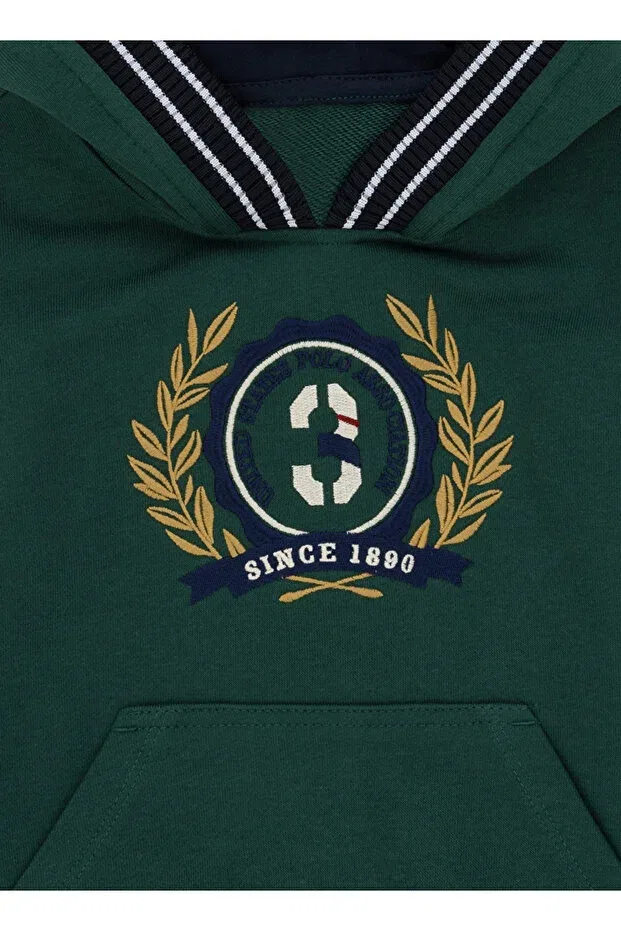 Детские свитшот для мальчиков с принтом U.S. Polo Assn., Green — фото 3