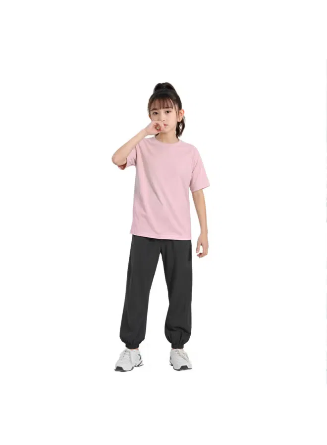 Комплект спортивный с высокой эластичностью детский Dimu Children's 2-piece Sports Set Fandimu, розовый — фото 4