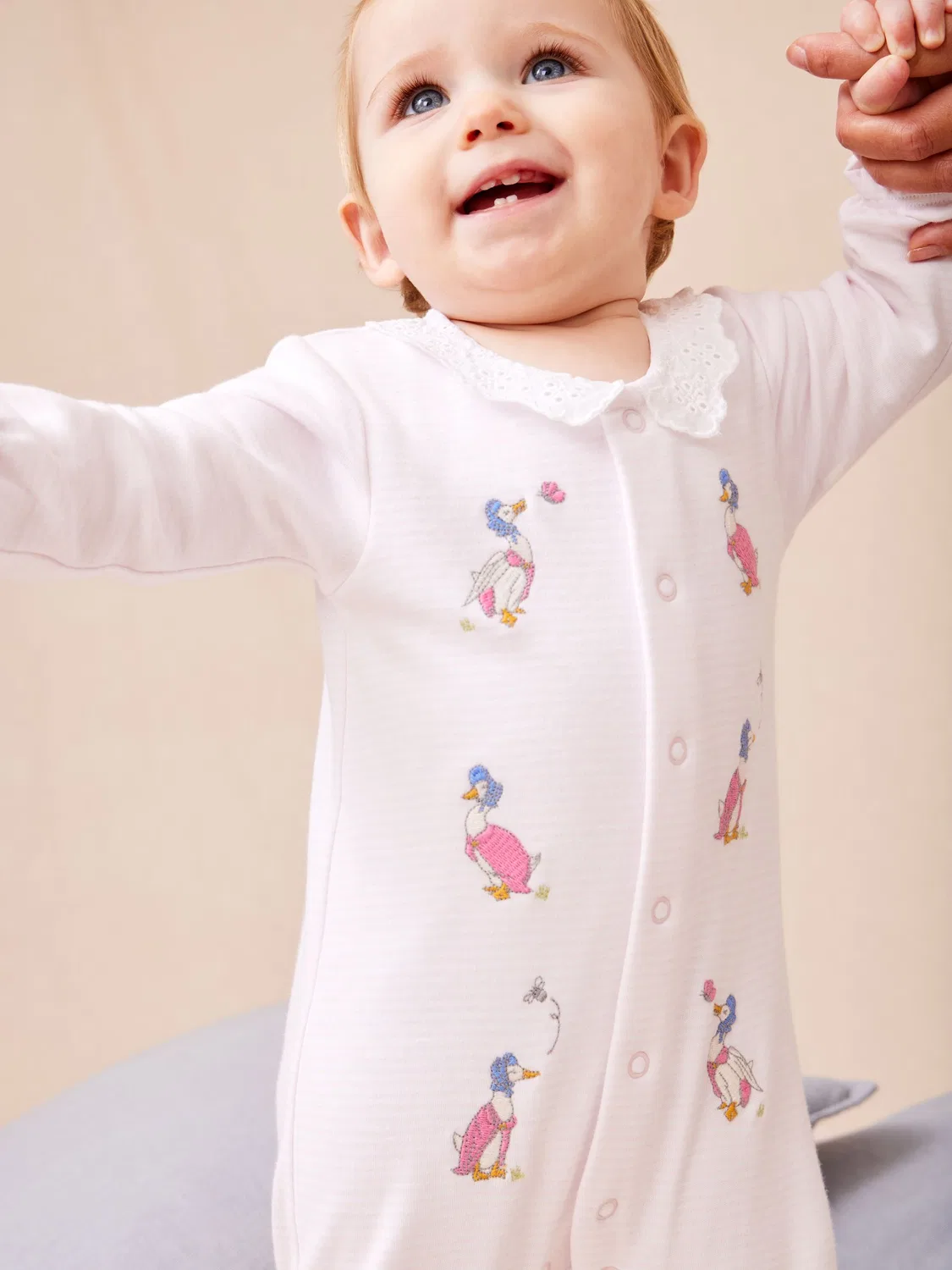 Комбинезон с вышивкой Jemima Puddle-Duck Jojo Maman Bébé, розовый
