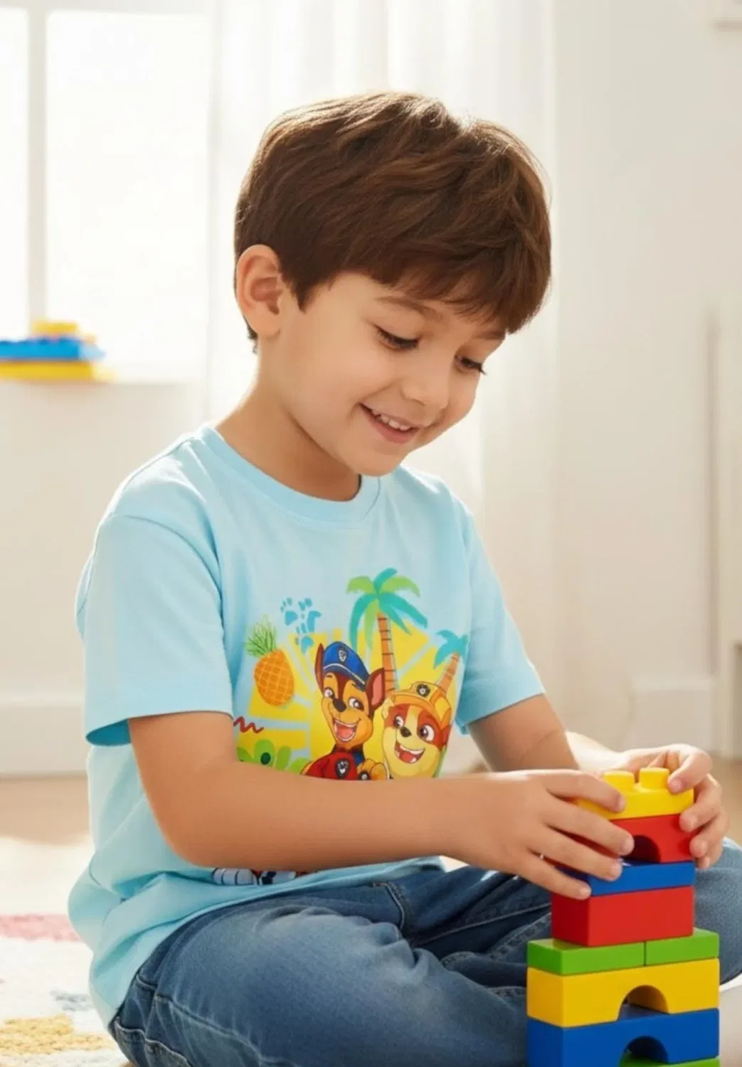 Футболка с принтом Paw Patrol, Bleu — фото 2