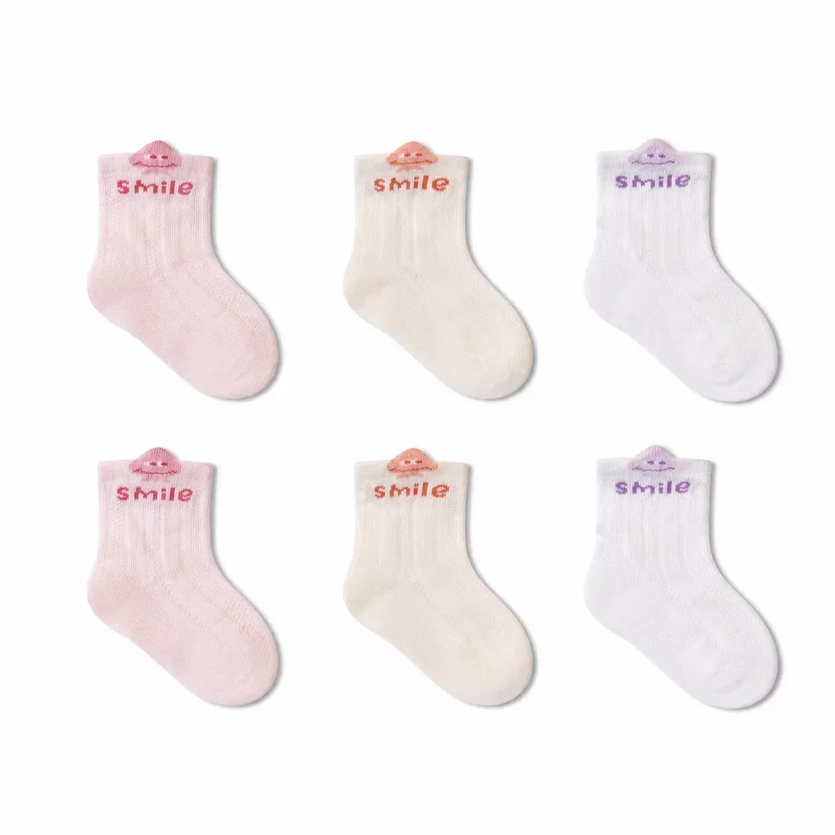 Детские носки для девочек дышащие хлопковые Laimi Bloom, 3 Colors