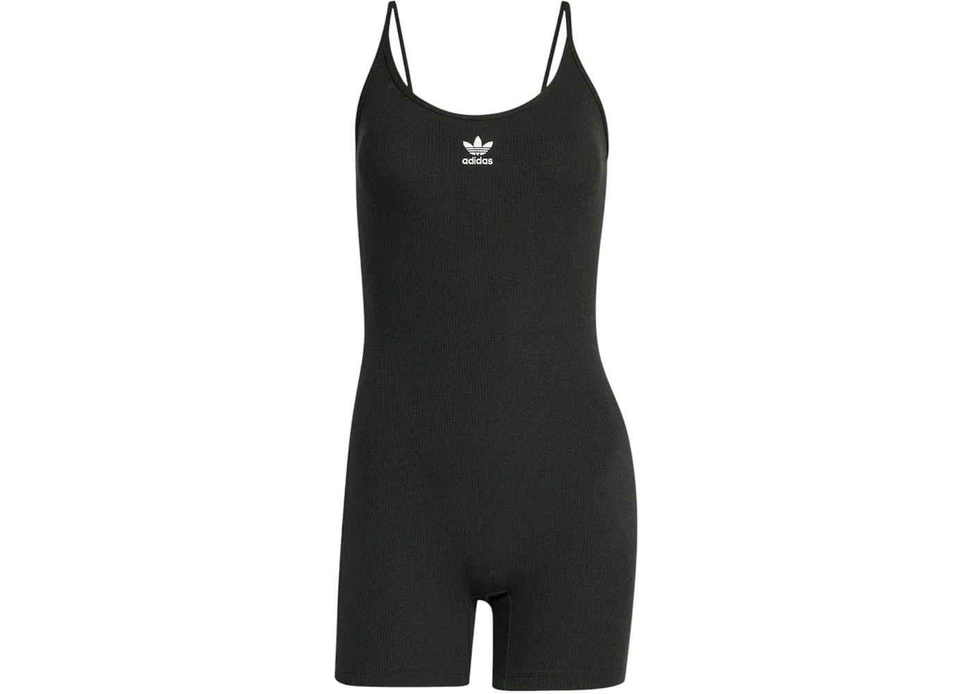 Женское боди с ребристой фактурой Adidas, Black