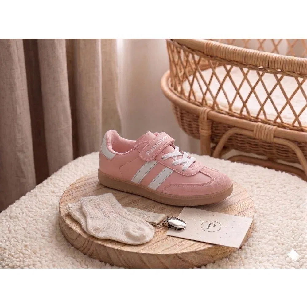 Детские кроссовки с липучками на легкой подошве Retro Sneaker Pabuçland