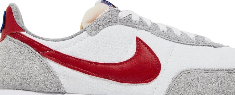 Кроссовки Nike Waffle Trainer 2 'White Light Smoke Grey Gym Red', белый — фото 3