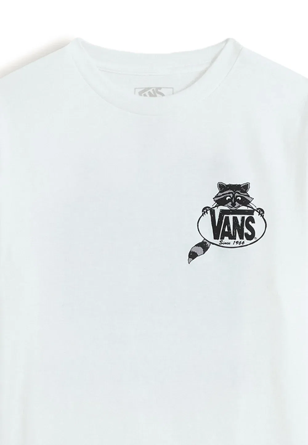 Футболка с принтом «Енот из мусорного контейнера» Vans, White — фото 3