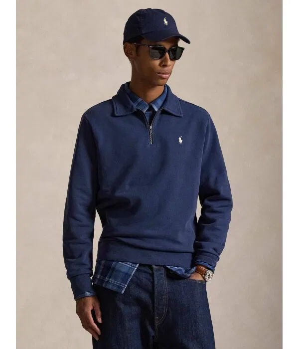 Мужская флисовая кофта с молнией Polo Ralph Lauren, Blu Marino