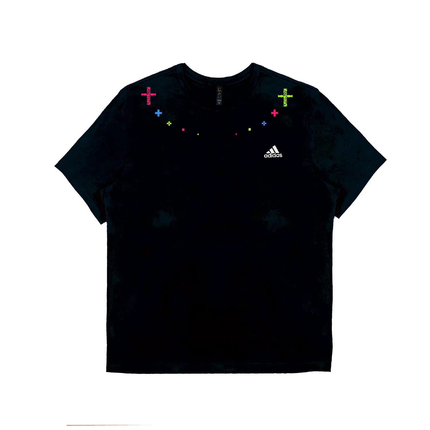 Футболка с круглым вырезом, повседневная, Adidas, Black