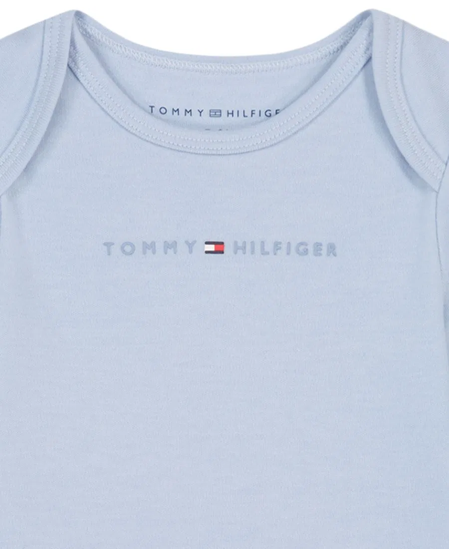 Комплект из 2 боди и брюк с логотипом Tommy Hilfiger, Blue/White — фото 3
