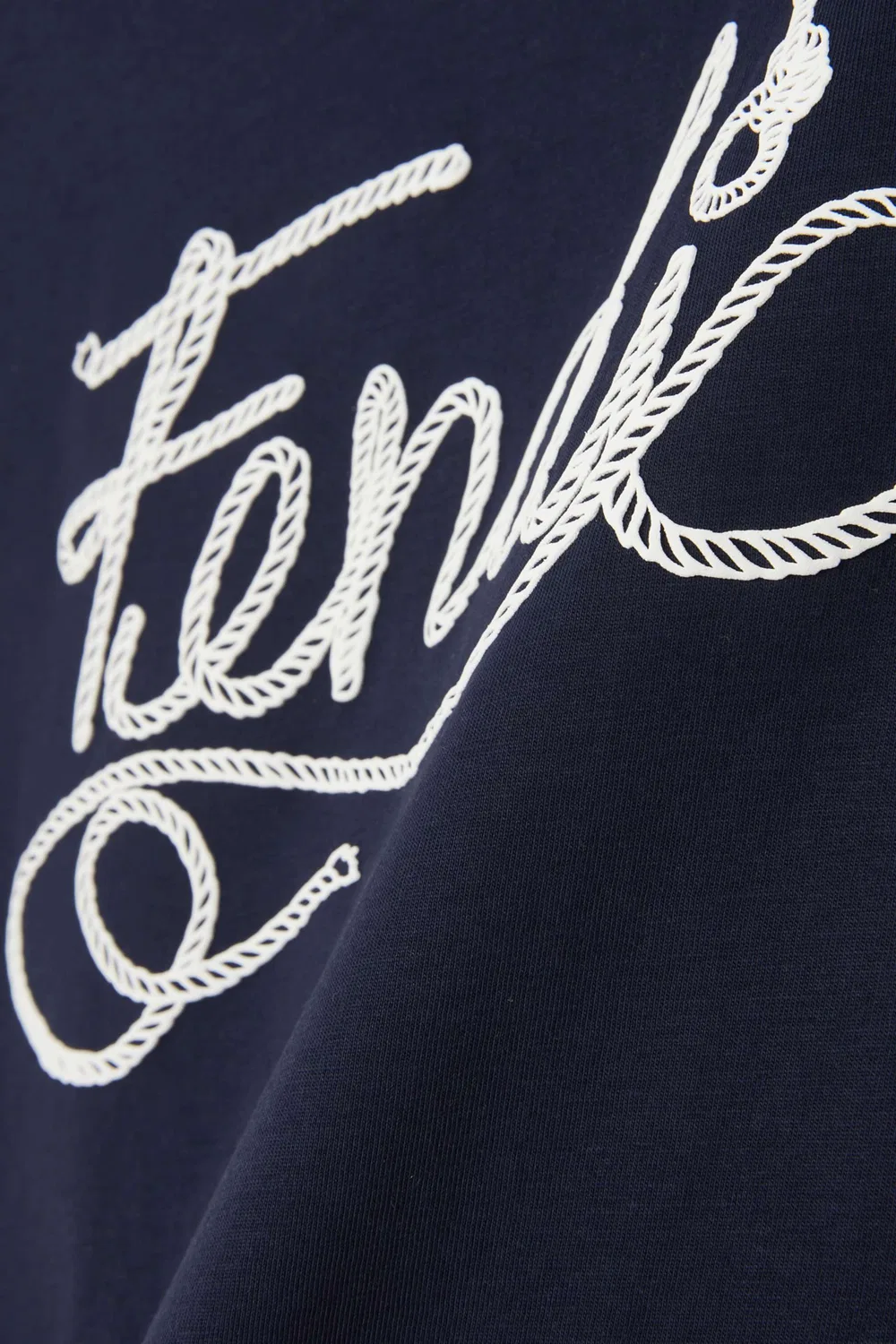 Футболка с принтом Cursive Logo Fendi — фото 4