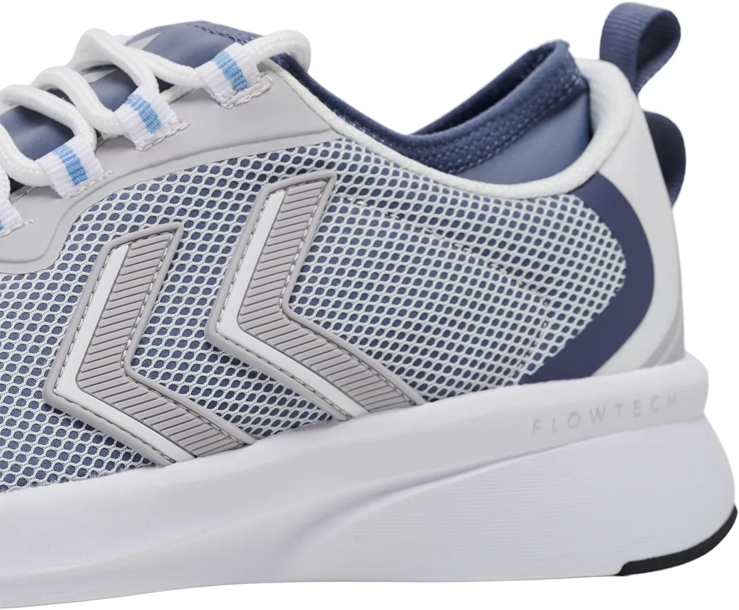 Кроссовки Hummel Shoelaces Trainers Flow Fit Multisport Adults, белый/синий — фото 3