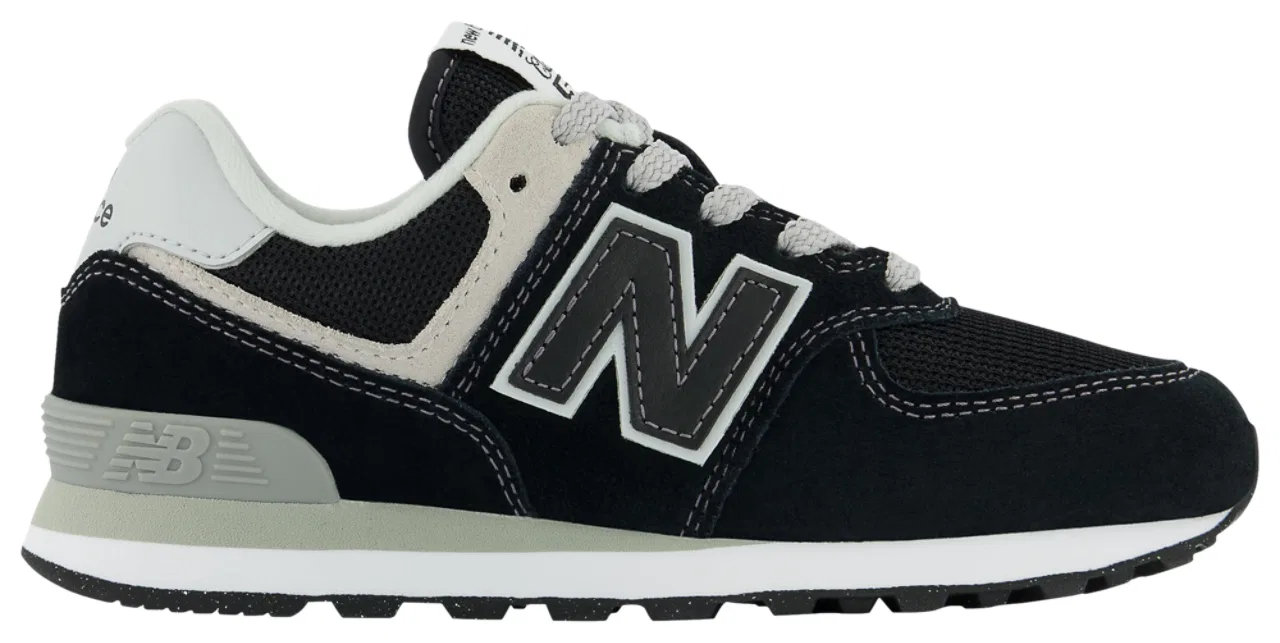 Кроссовки для мальчиков 574 Core New Balance, черный/белый